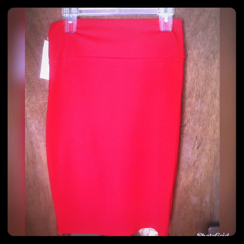 Passion Red tube skirt